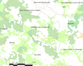 Poziția localității Saint-Michel-de-Veisse