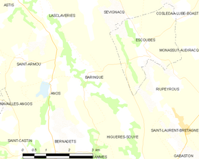 Poziția localității Barinque