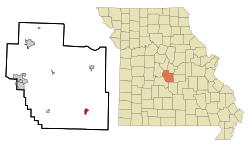 Location of Iberia, Missouri