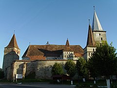 Iglesia fortificada de Moşna, Transilvania.