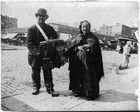 New York City, Hráč na flašinet se svou ženou, 1897