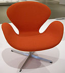 Ngv design, arne jacobsen, swan chair, 1958