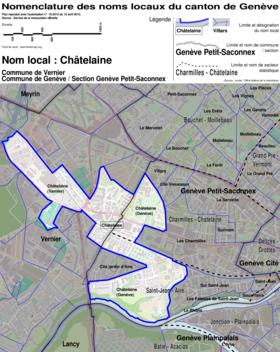 Karte von Châtelaine