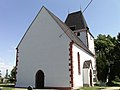 Dorfkirche Frankenhain: Kirche (mit Ausstattung), Kirchhof mit Einfriedungsmauer und mehreren Grabmalen sowie Denkmal für die Gefallenen des Ersten Weltkrieges