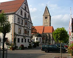 Skyline of Obergünzburg