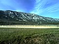 Le sommet du roc Blanc vu du versant sud entre Saint-Jean-de-Buèges et Saint-André-de-Buèges.