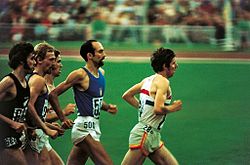 Rod Dixon (vasemmalla) Münchenin olympialaisissa 1972.