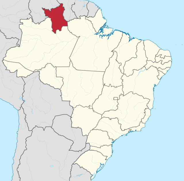 Localização de Roraima no Brasil