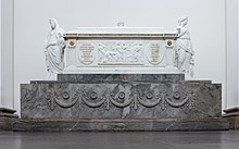 Louise av Englands (1724–1751) sarkofag utført av Carl Frederik Stanley. Foto: Slaunger