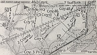 a black and white map of the battle area