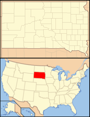 Us Map South Dakota