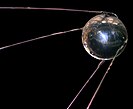 A replica of Sputnik 1