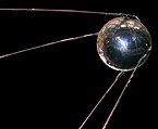 Modell av Sputnik 1.