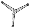 Крест Святой Бригиты (трехручный) .svg
