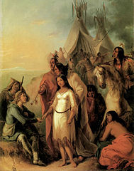 Bartering for a Bride (The Trapper's Bride), 1845, Eiteljorgin museo