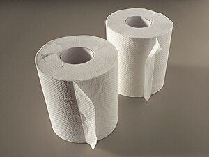 English: Toilet paper 日本語: トイレットペーパー