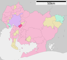 Situering van Toyoake in de prefectuur Aichi