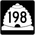 State Route 198 marker