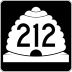 State Route 212 marker