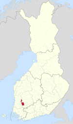 Location of Vammala in Finland