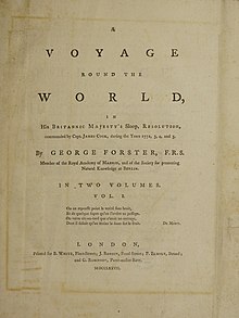 Title page from Voyage Round the World