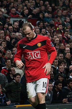 Wayne Rooney of Manchester United vs Everton. ...