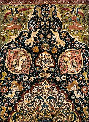 Tabriz style "Animal carpet", Victoria and Albert Museum "Heyvanli" xalcasi, T@briz xalcaciliq m@kt@bi, XVI @sr, Biktoriya v@ Albert muzeyi.jpg