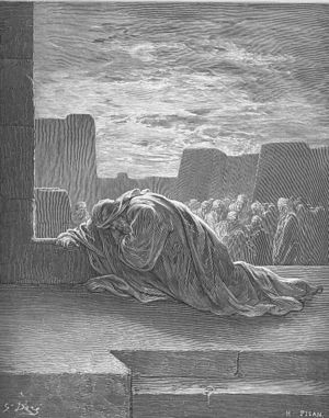 Ezra Kneels in Prayer (Ezr. 9:1-15)