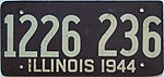 1944 г. пассажирский номерной знак Иллинойса.jpg