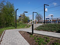 Veenendaal, Rampe zum Bahnsteiggleis 1