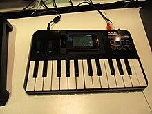 A MIDI controller for use with a smartphone