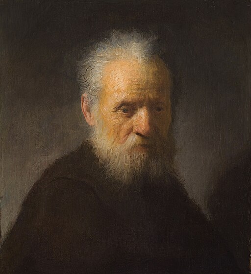 An old man with beard by Rembrandt van Rijn