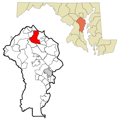 Map of Glen Burnie