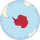 Antarctica on the globe (white-red).svg