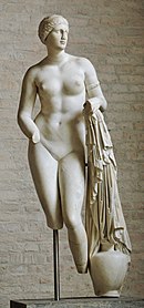 « Aphrodite Braschi », copie libre (Ier siècle av. J.-C.) d'une statue votive de Praxitèle à Cnide