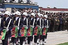 An Azerbaijani corps of drums. Azerbaijan Armed Forces.jpg