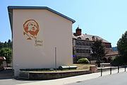 Граффити с изображением Рейхлина (Бад-Либенцелль)