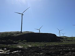 Burgos Wind Farm rocky cliff view 1
