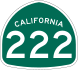 State Route 222 marker