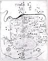 19世紀のアフマダーバード略図-城郭都市