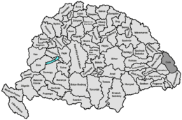Comitato di Csík – Localizzazione