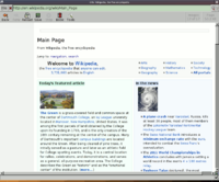 使用Dillo 3.0顯示維基百科首頁