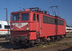 Lokomotiva 142.105 v Lipsku