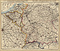 30. Müllhaupt katonai-közlekedési térképe a német-francia határvidékről és környezetéről (javítás)/(csere)