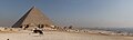 Panoramabüdl vom Pyramidnkomplex bei Gizeh-Kairo.