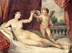 Cupido con arco y flechas (Guido Reni)