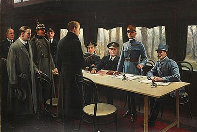 The Signing of the Armistice, Nov. 11th, 1918[4]