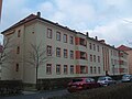 Gruppe Pieschen: Wohnblock einer Siedlung der Dresdner Spar- und Bauverein e.G.m.b.H. (Einzeldenkmal zu ID-Nr. 09213850)