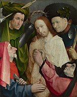 耶羅尼米斯·波希的《頭戴荊棘王貫的基督（英语：Christ Crowned with Thorns (Bosch, London)）》，73.5 × 59cm，約作於1490-1500年，自1934年起收藏[29]