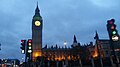 Palace of Westminster at dusk